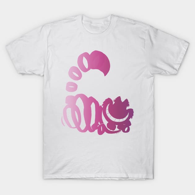 Cheshire Cat Ombre Silhouette T-Shirt by ijsw